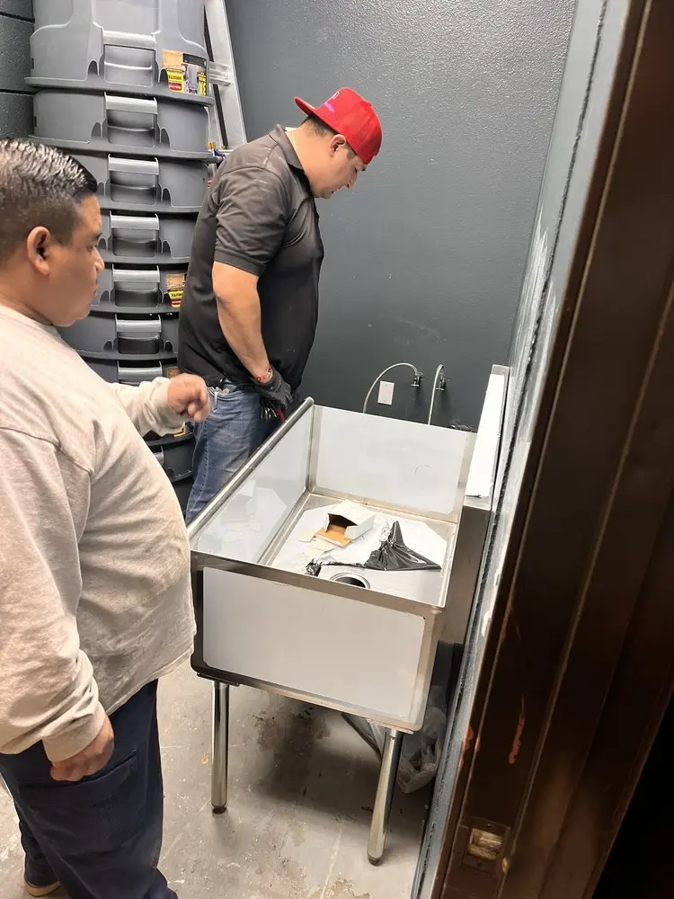 Commercial plumbing and sink installation in Emeryville