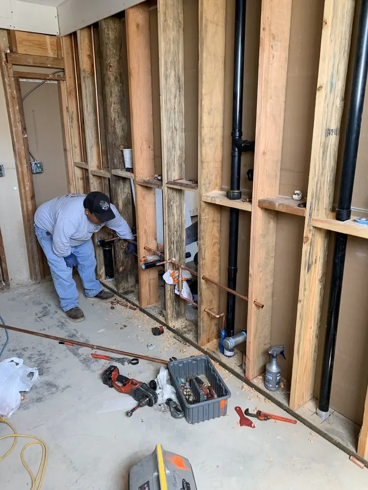 Commercial rough-in plumbing for Water Heater Replacement in Emeryville